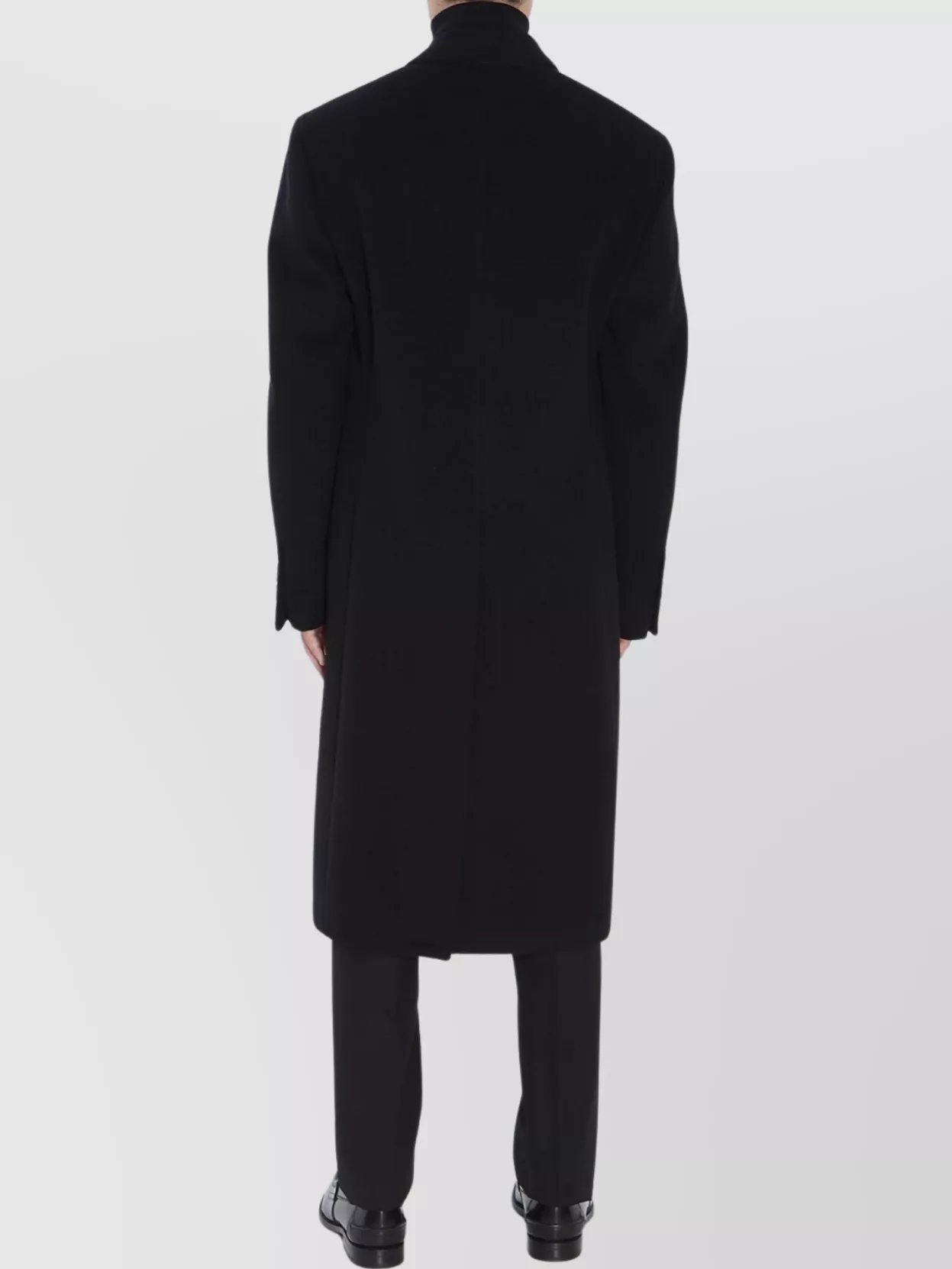 Lardini Virgin Wool Double-Breasted Outerwear Coat