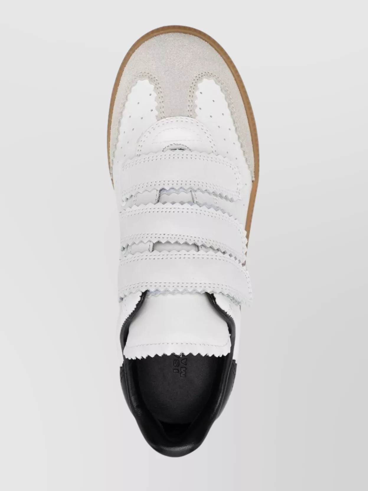 Isabel Marant Leather Sneakers Featuring Perforated Detailing