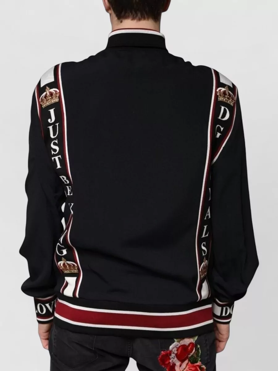 Dolce&Gabbana Ribbed Trim Track Jacket