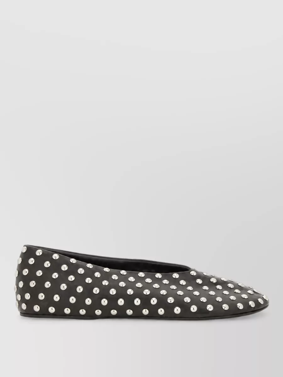 Jil Sander Leather Ballerina Sandals