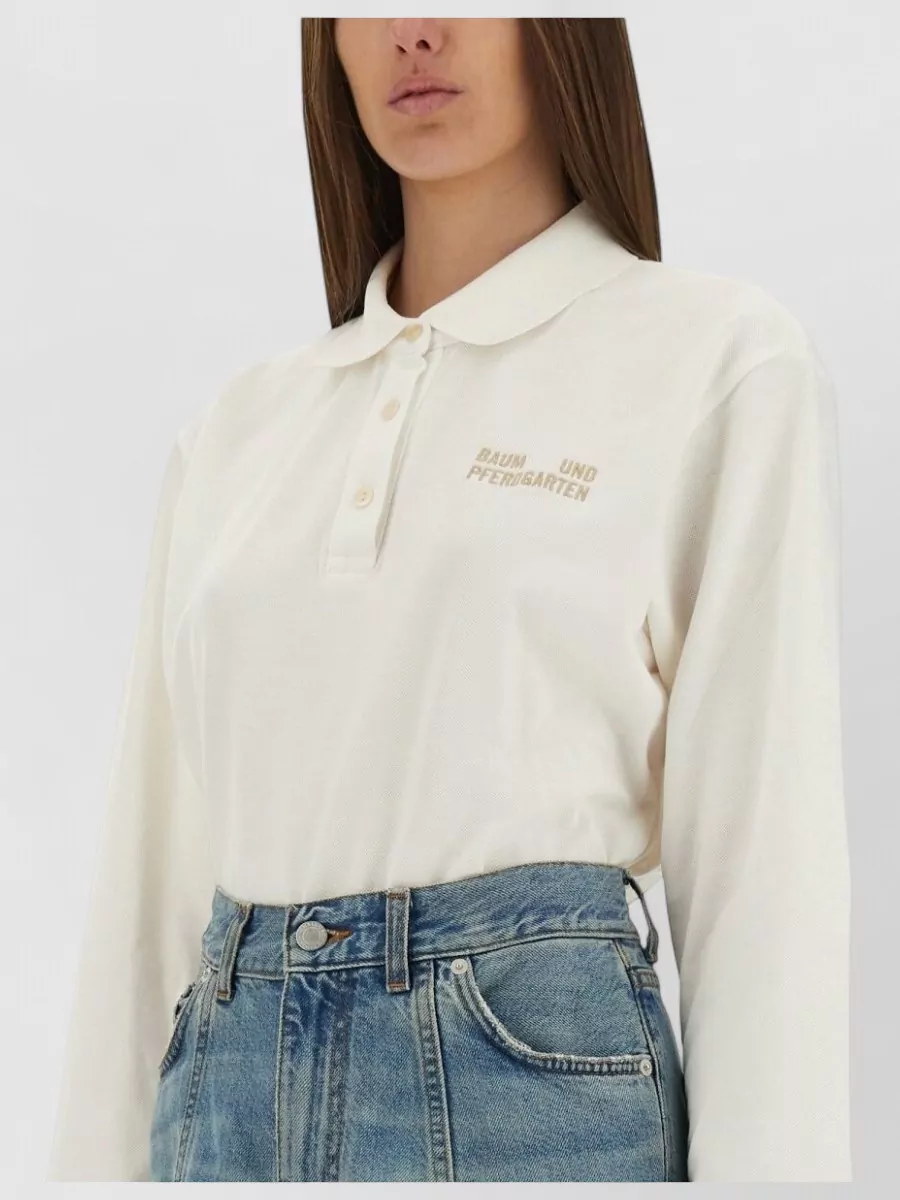 Baum Und Pferdgarten Cotton Loose-Fit Polo Top