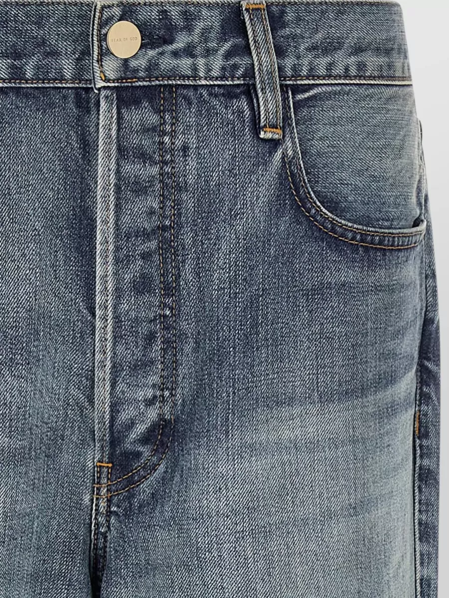 Fear Of God Denim High-Rise Wide-Leg Jeans