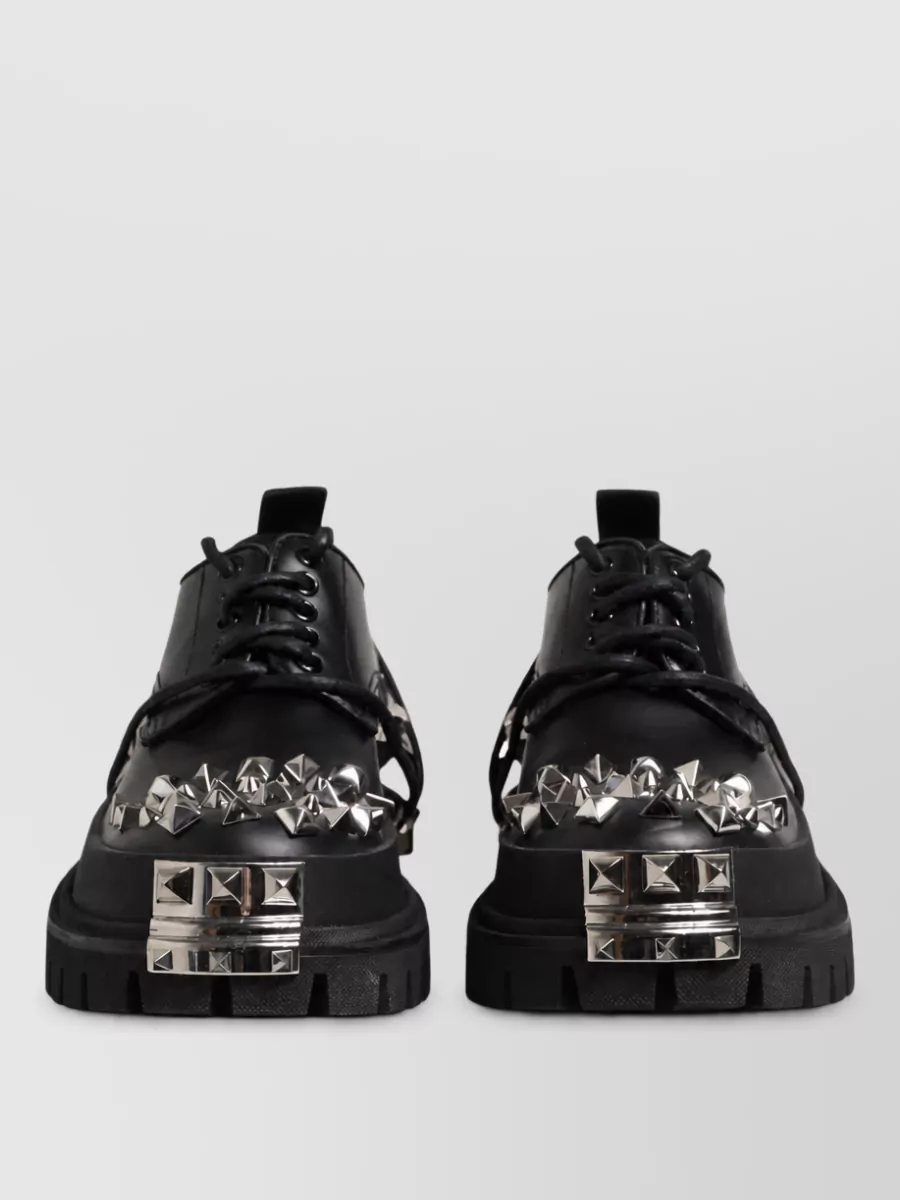 Dolce&Gabbana studded leather derby shoes