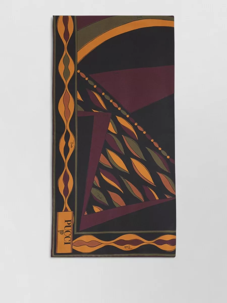 Pucci silk printed square scarf