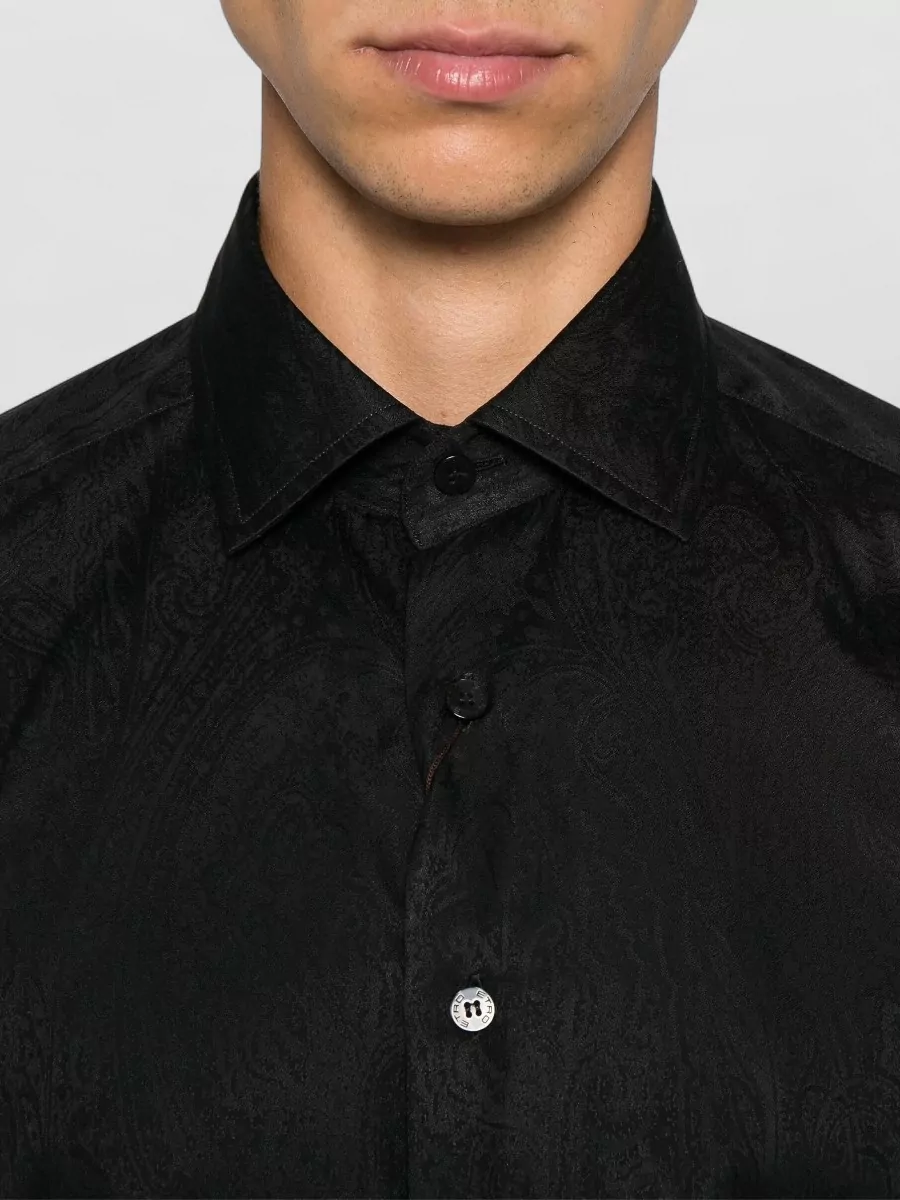 Etro Long Sleeve Paisley Patterned Cuffed Shirt