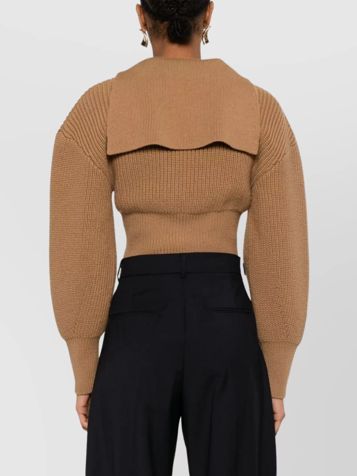 Sportmax High Waist Wide Leg Trousers With Pockets