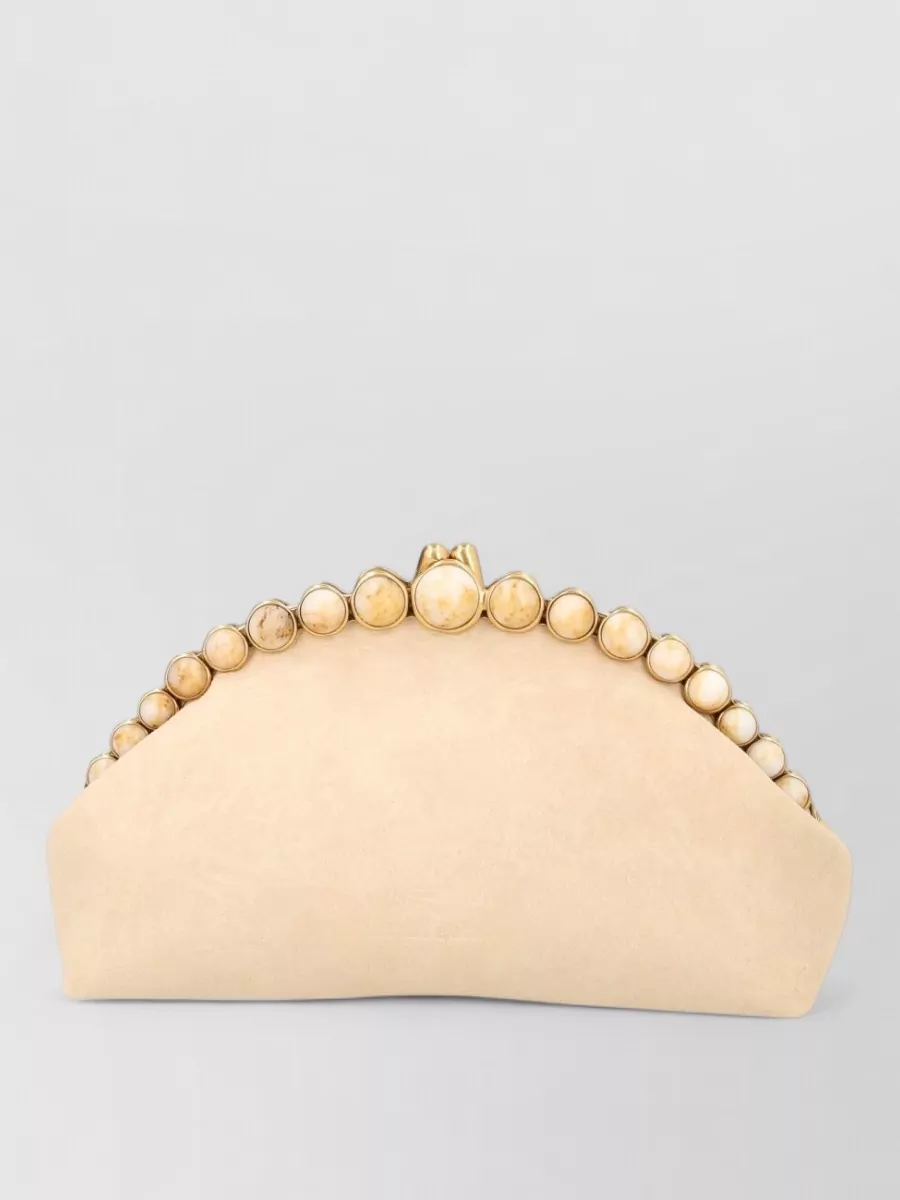 Cult Gaia Leather Clutch Bag