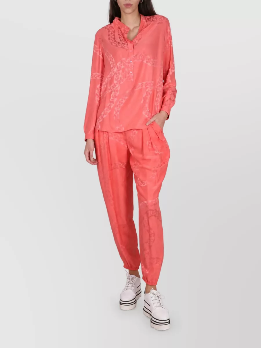 Stella Mccartney Silk Tapered Trousers