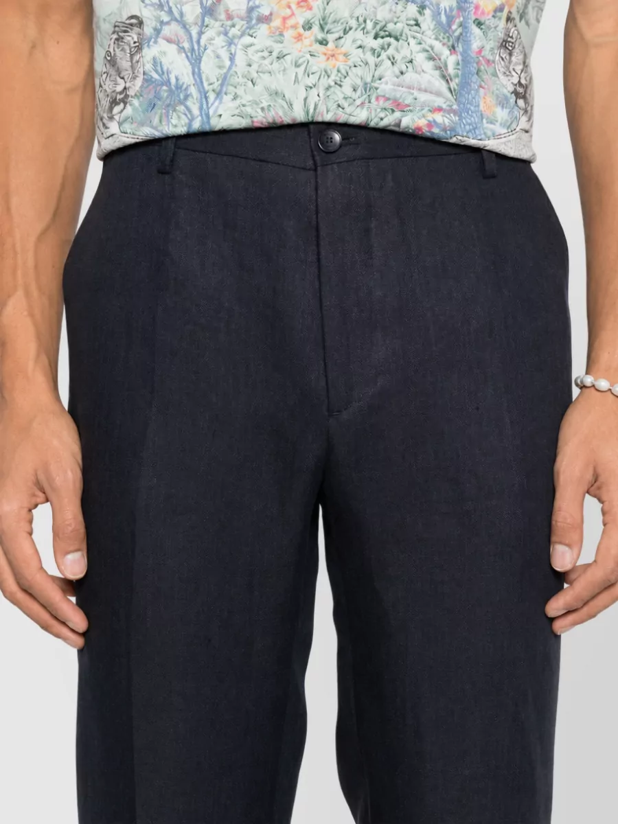 Etro Linen Polo Shirt