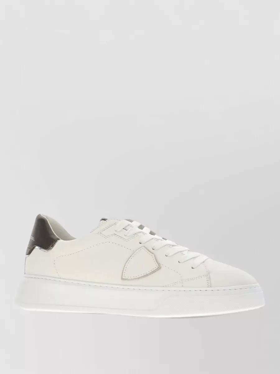 Philippe Model leather lace-up sneakers
