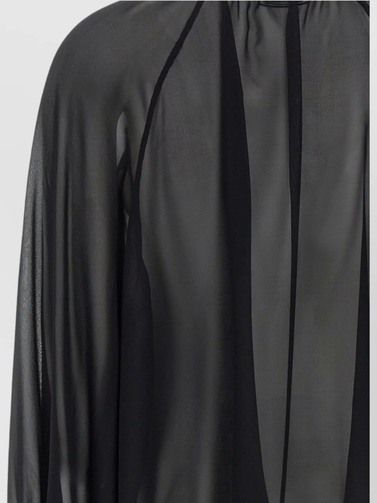 Blumarine Romantic Silk Georgette Blouse Ruffle