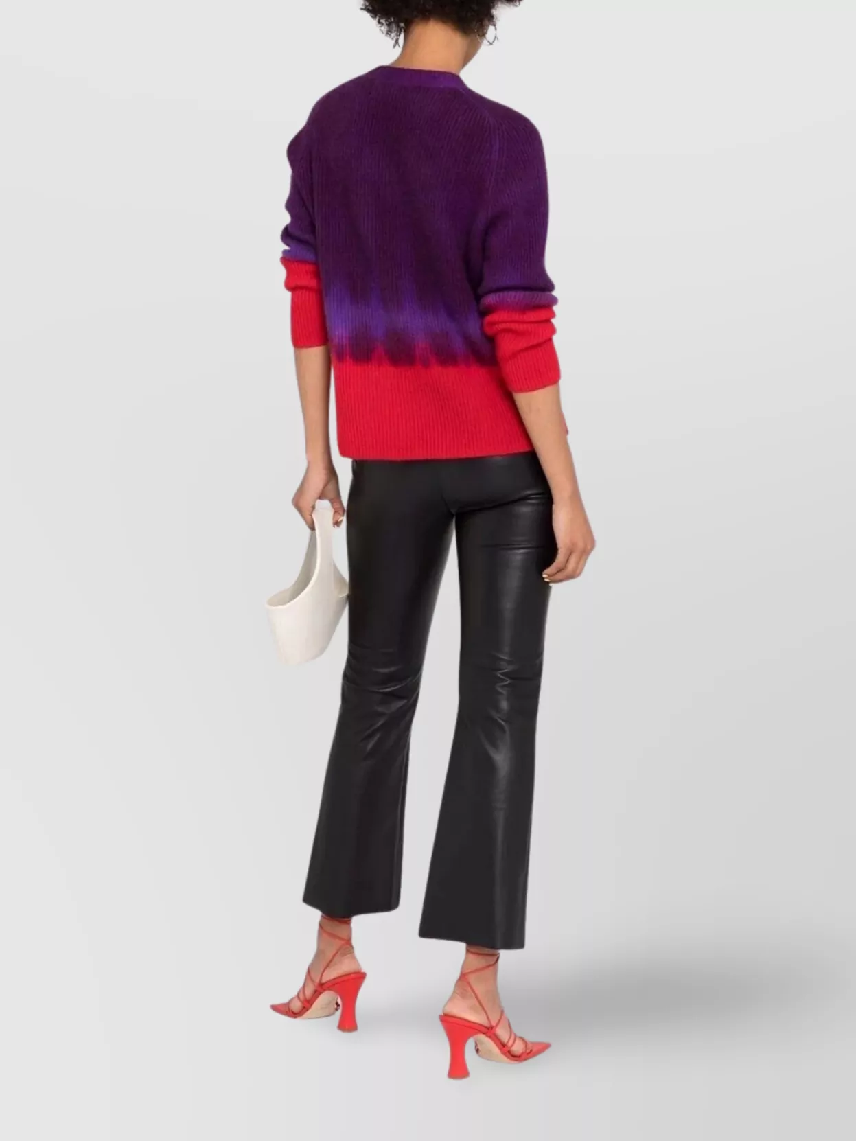 Wolford Jenna Leather Flared High Waist Trousers