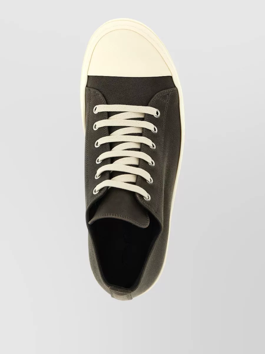 Rick Owens Leather Low-Top Sneakers