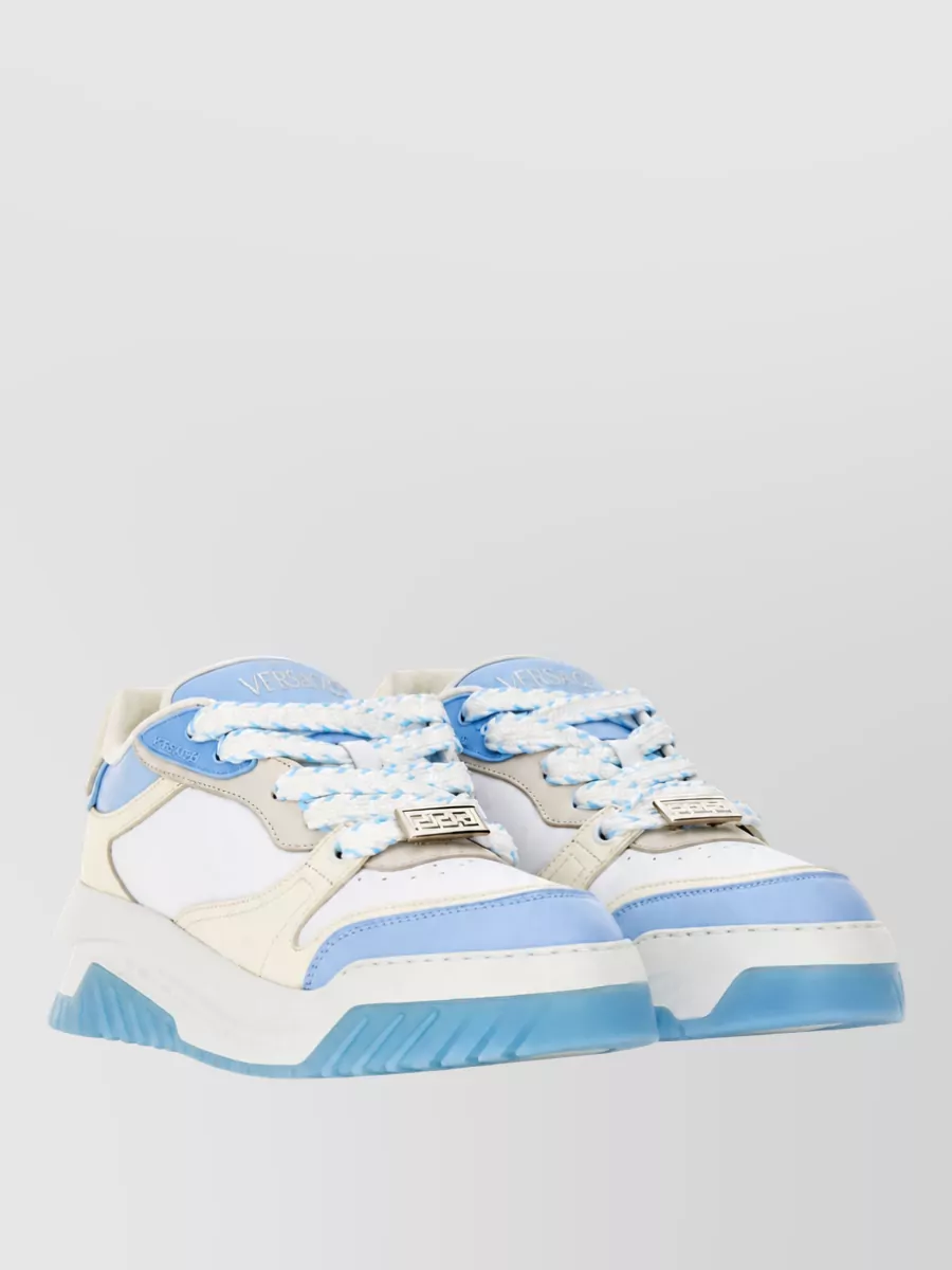 Versace Leather Low-Top Sneakers