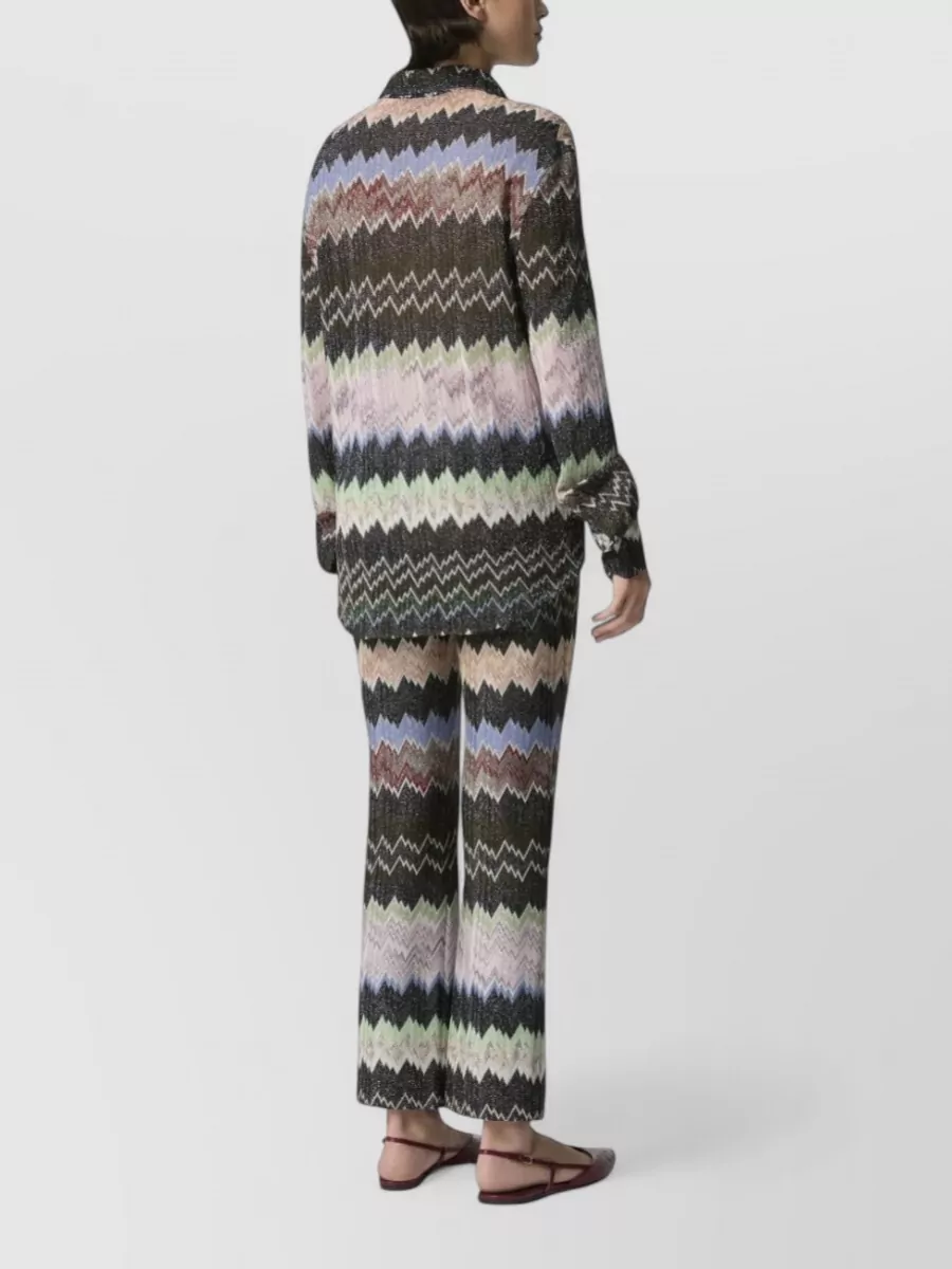 Missoni Zigzag Snake Pattern Long Sleeve Shirt