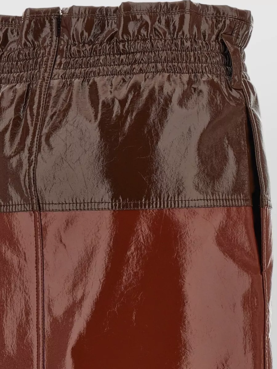 Saint Laurent Paper Bag Waist Skirt Shiny Design