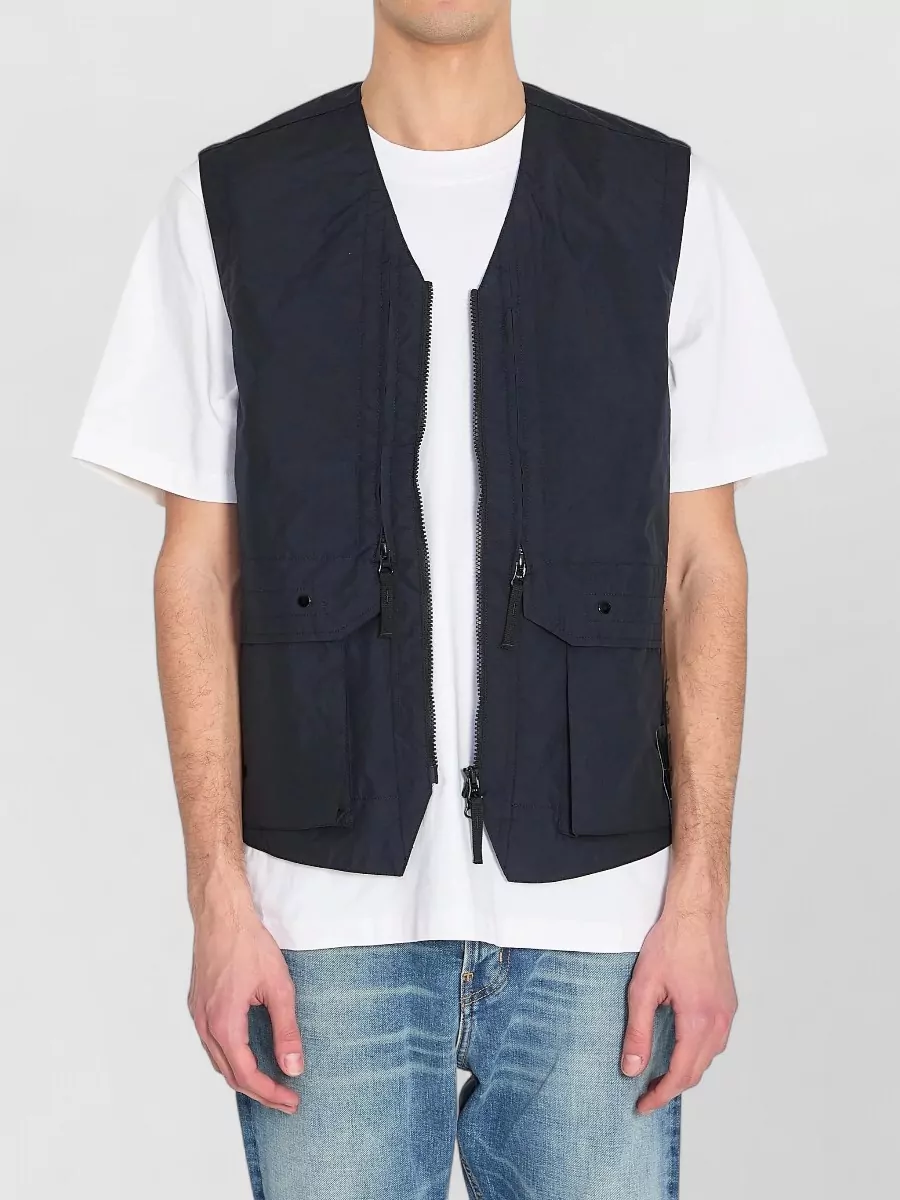 Stone Island v-neck zip vest