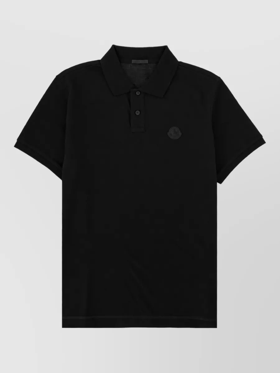 Moncler cotton piqué polo shirt