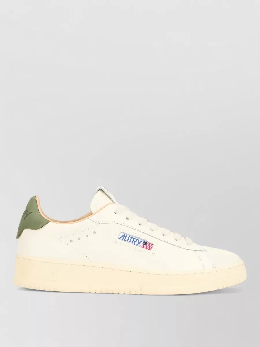 Autry Leather Low-Top Lace-Up Sneakers