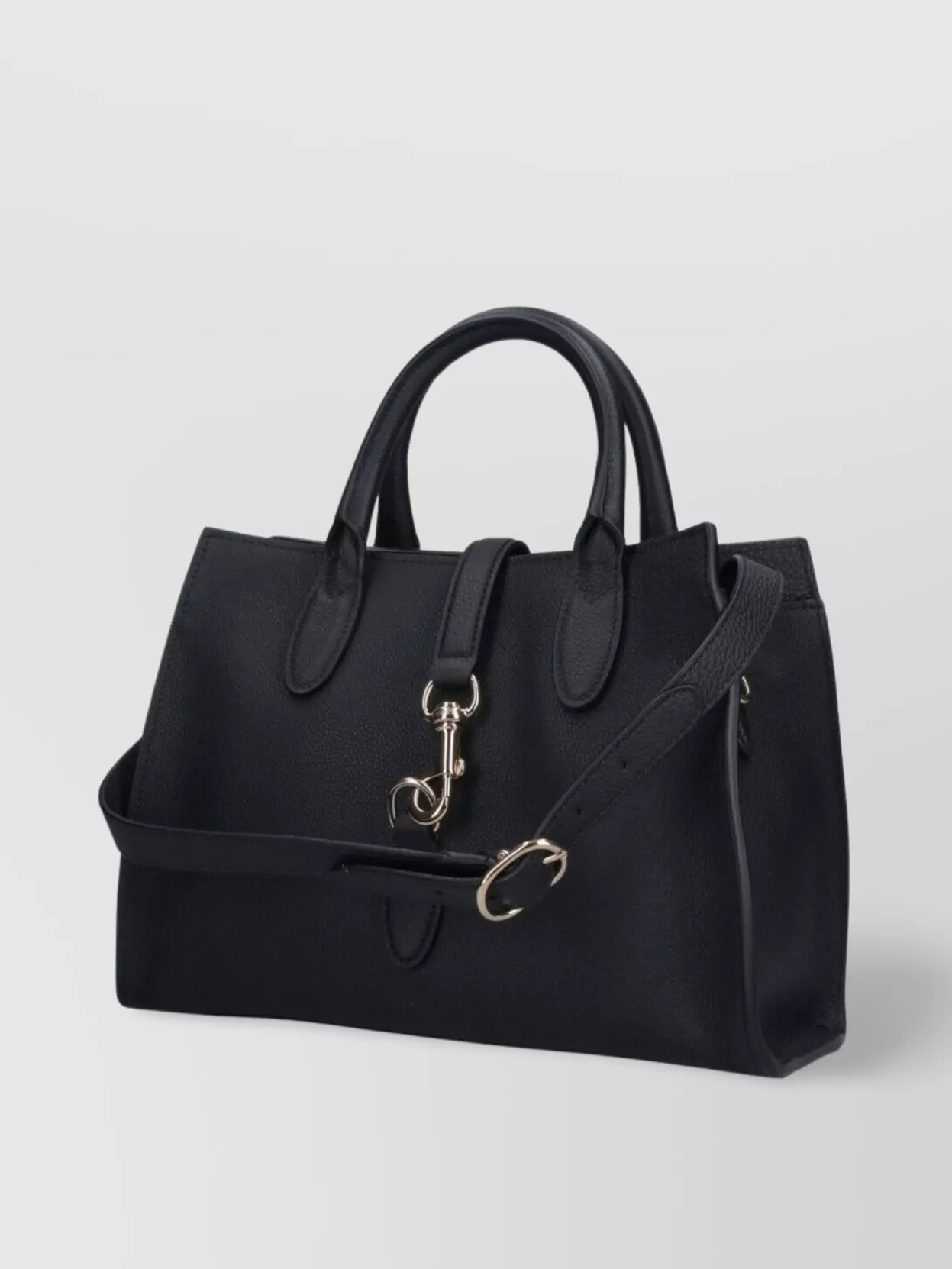 Gucci Structured Tote Bag With Detachable Strap In Black