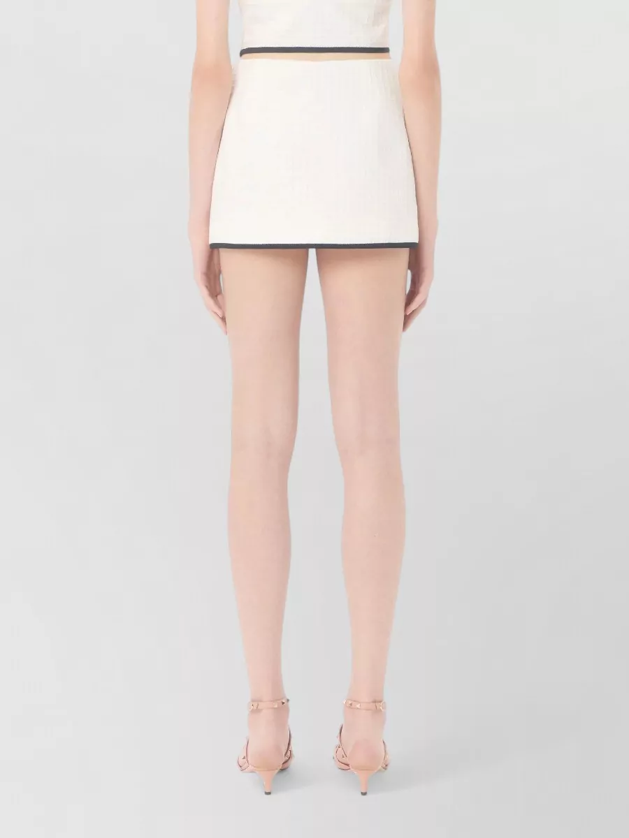 Valentino Garavani Cotton Tweed Mini Skirt