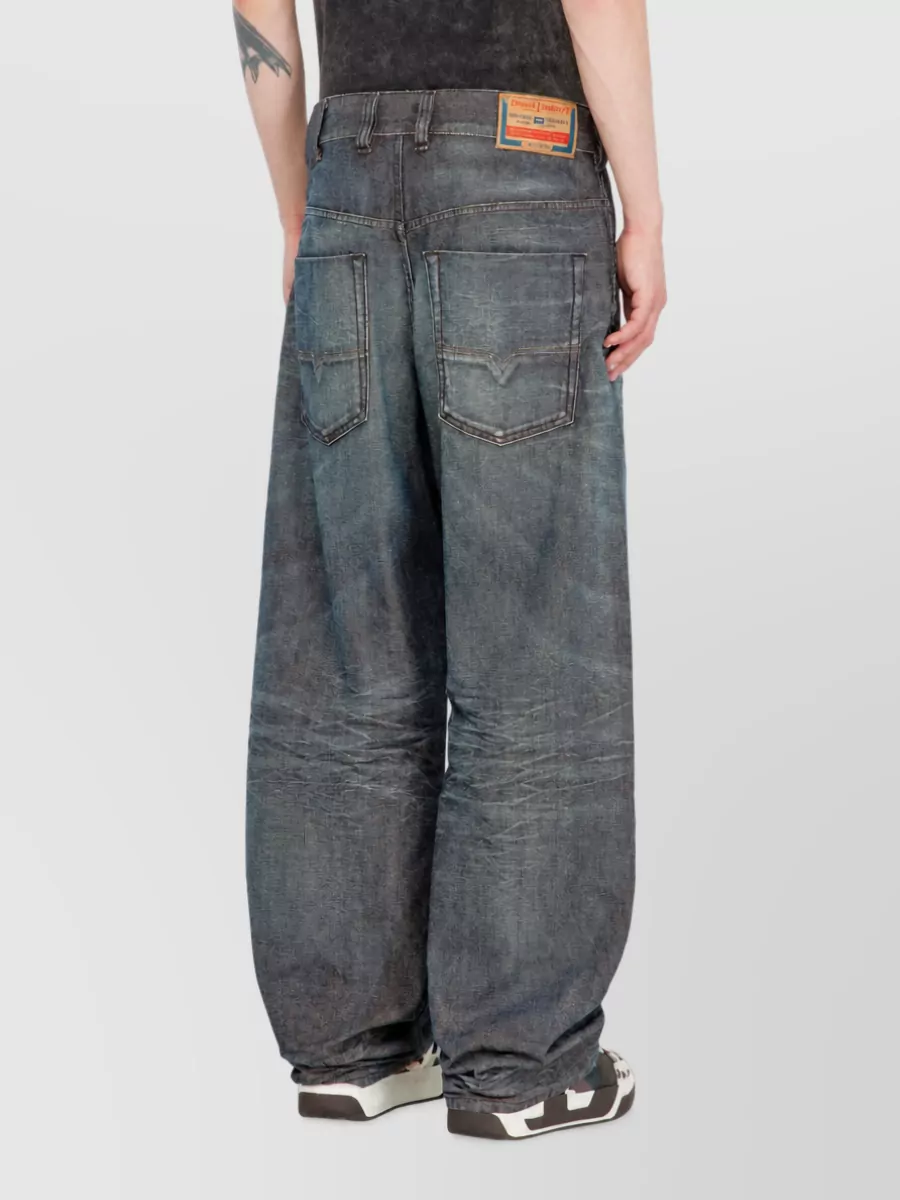 Diesel Denim Loose-Fit Wide-Leg Jeans