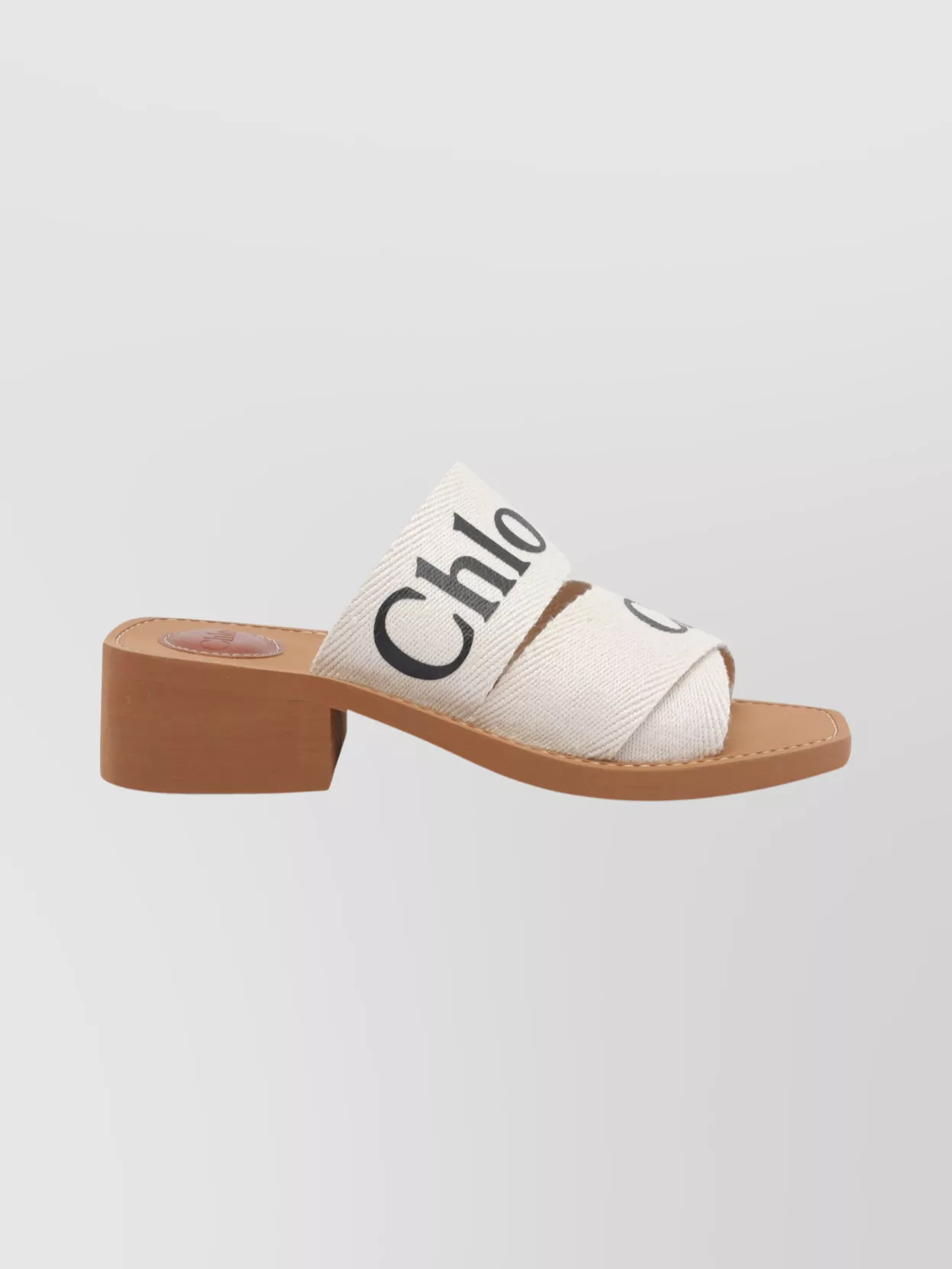 Chloé Block Heel Open Toe Square Sandals