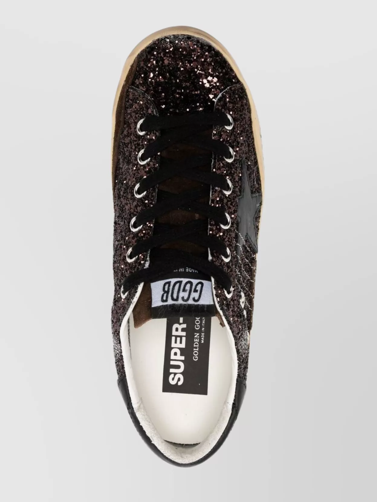 Golden Goose Low Top Sneakers With Eyelet And Star Detail In Black