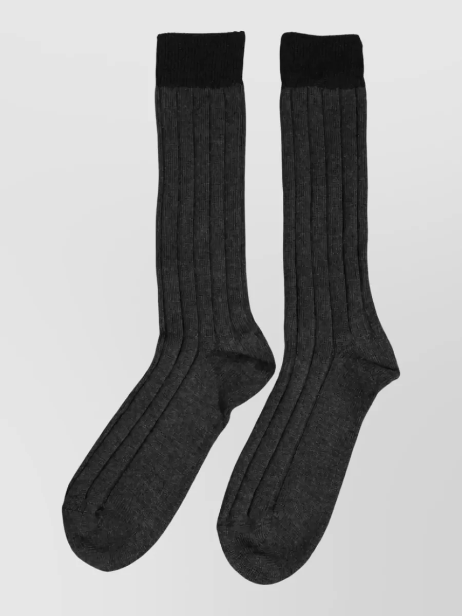 Dolce&Gabbana Ribbed Knee-High Socks