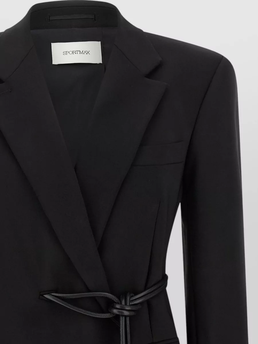 Sportmax Belted Double-Breasted Blazer