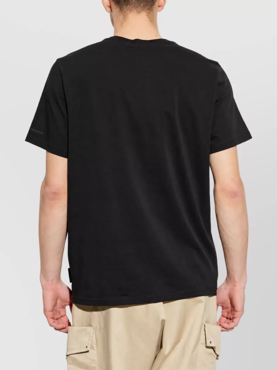 Moose Knuckles Ribbed Cotton Logo Print T-Shirt
