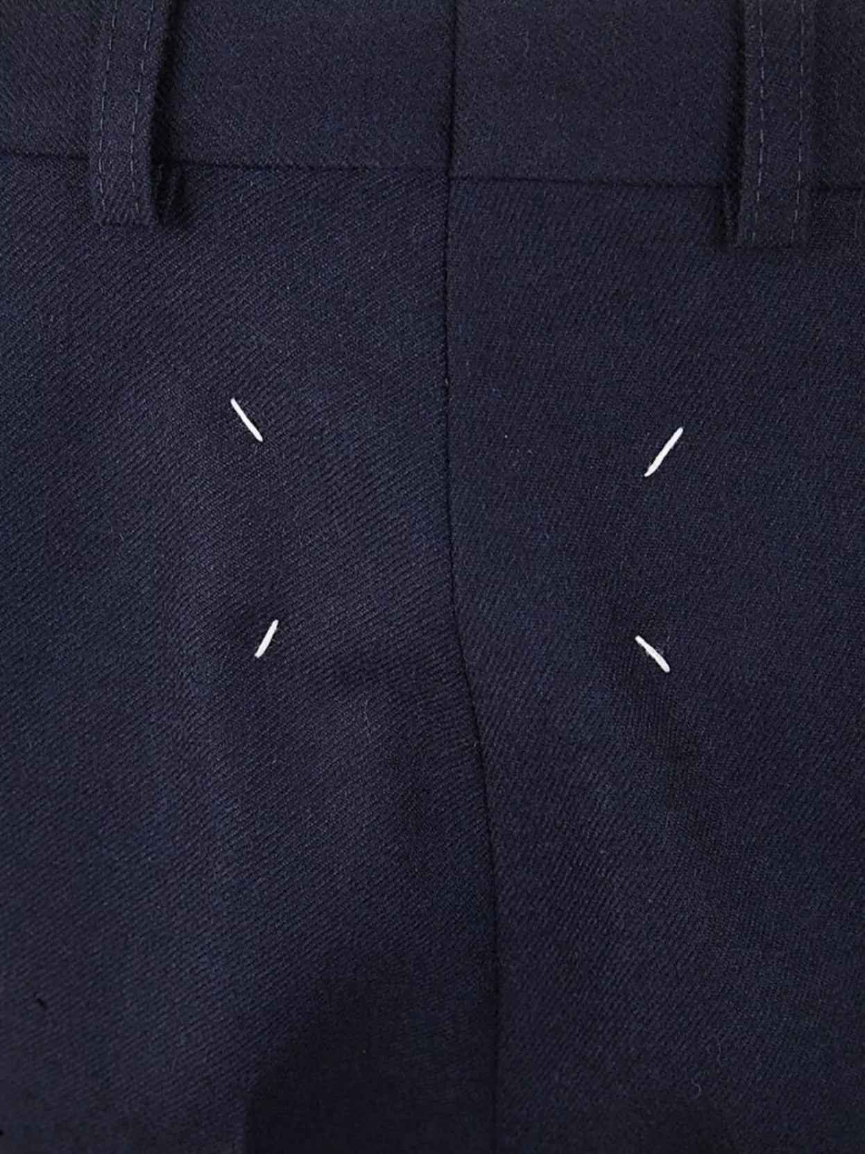 Maison Margiela Trousers Back Pocket Belt Loops Side Pockets