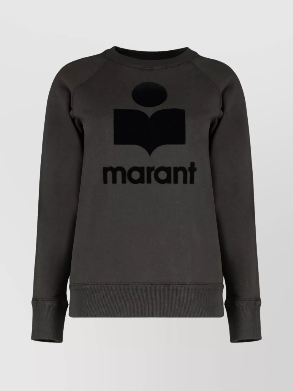 Isabel Marant Étoile Logo Sweatshirt Featuring Raglan Sleeves In Gray