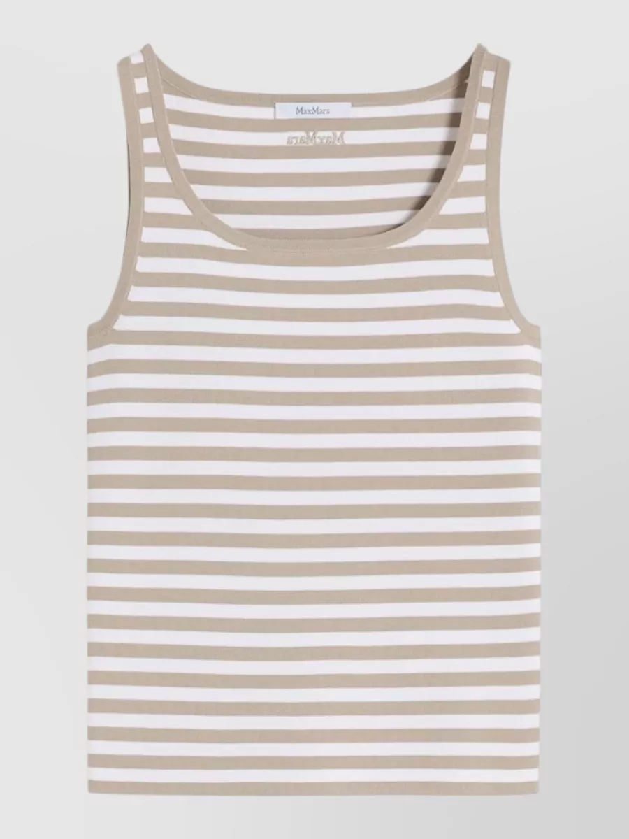 Max Mara Slim-fit ribbed tank top