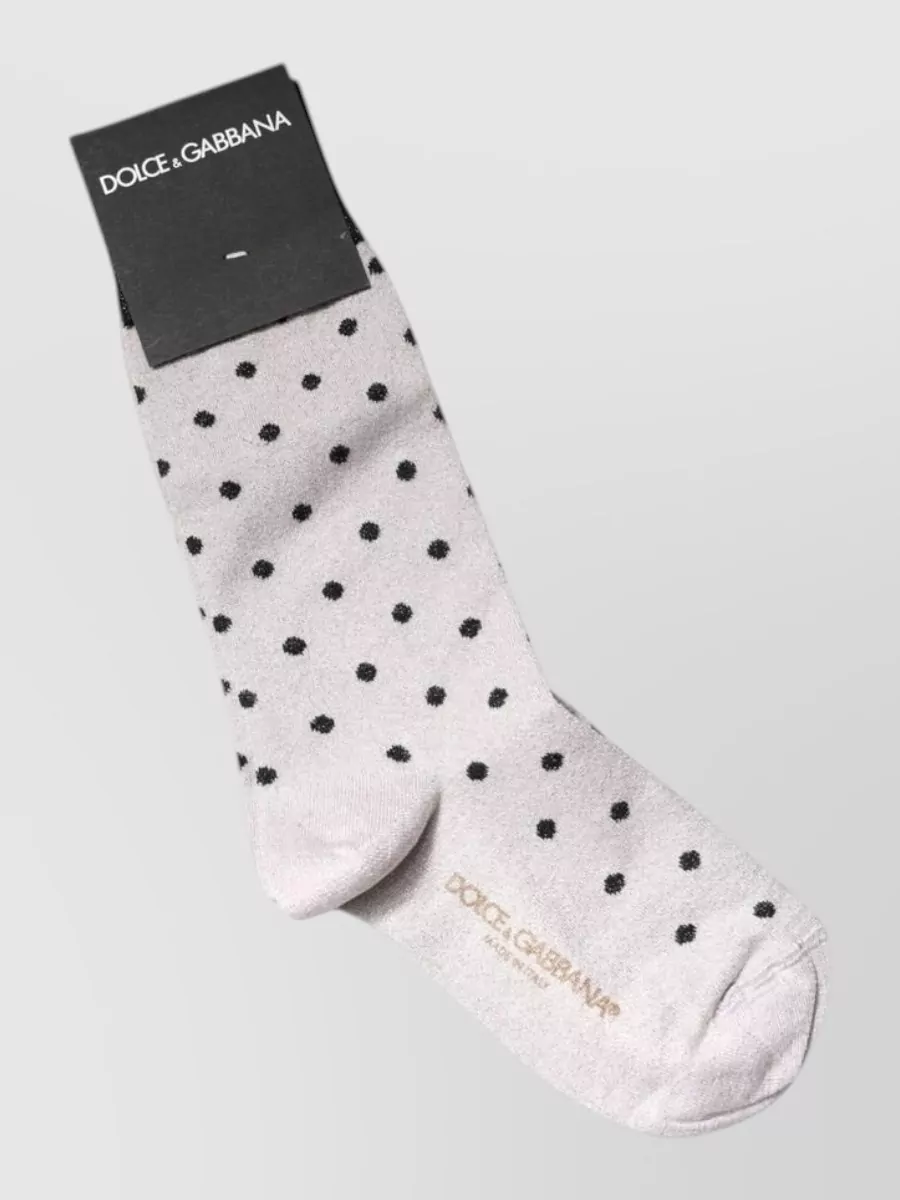 Dolce&Gabbana viscose dotted socks