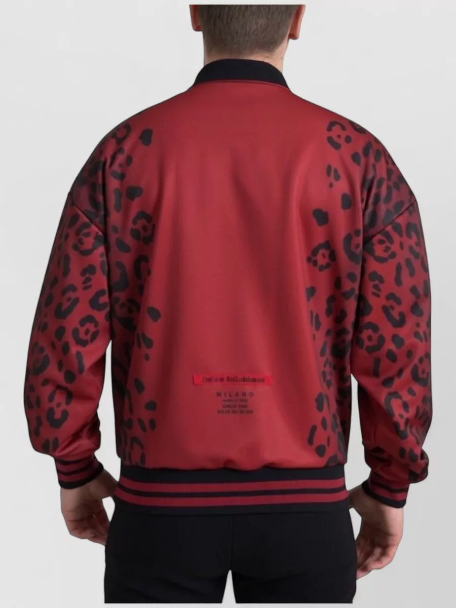 Dolce&Gabbana Leopard Print Bomber Jacket