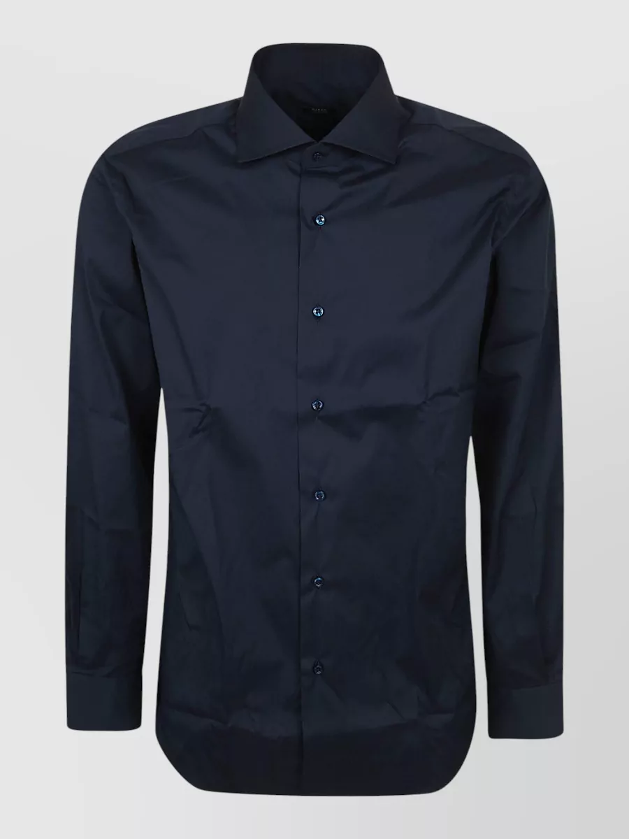 Barba Napoli cotton blend regular-fit shirt