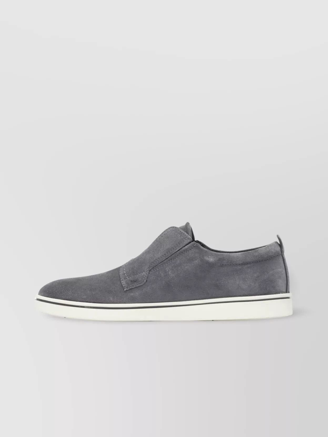 Ferragamo Slip-Ons With Round Toe And Suede Upper