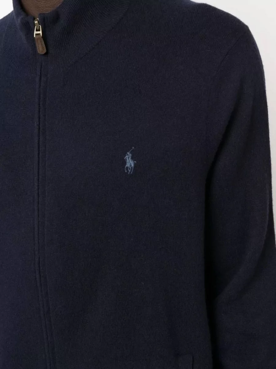 Polo Ralph Lauren Wool High Neck Long Sleeve Zip Jacket
