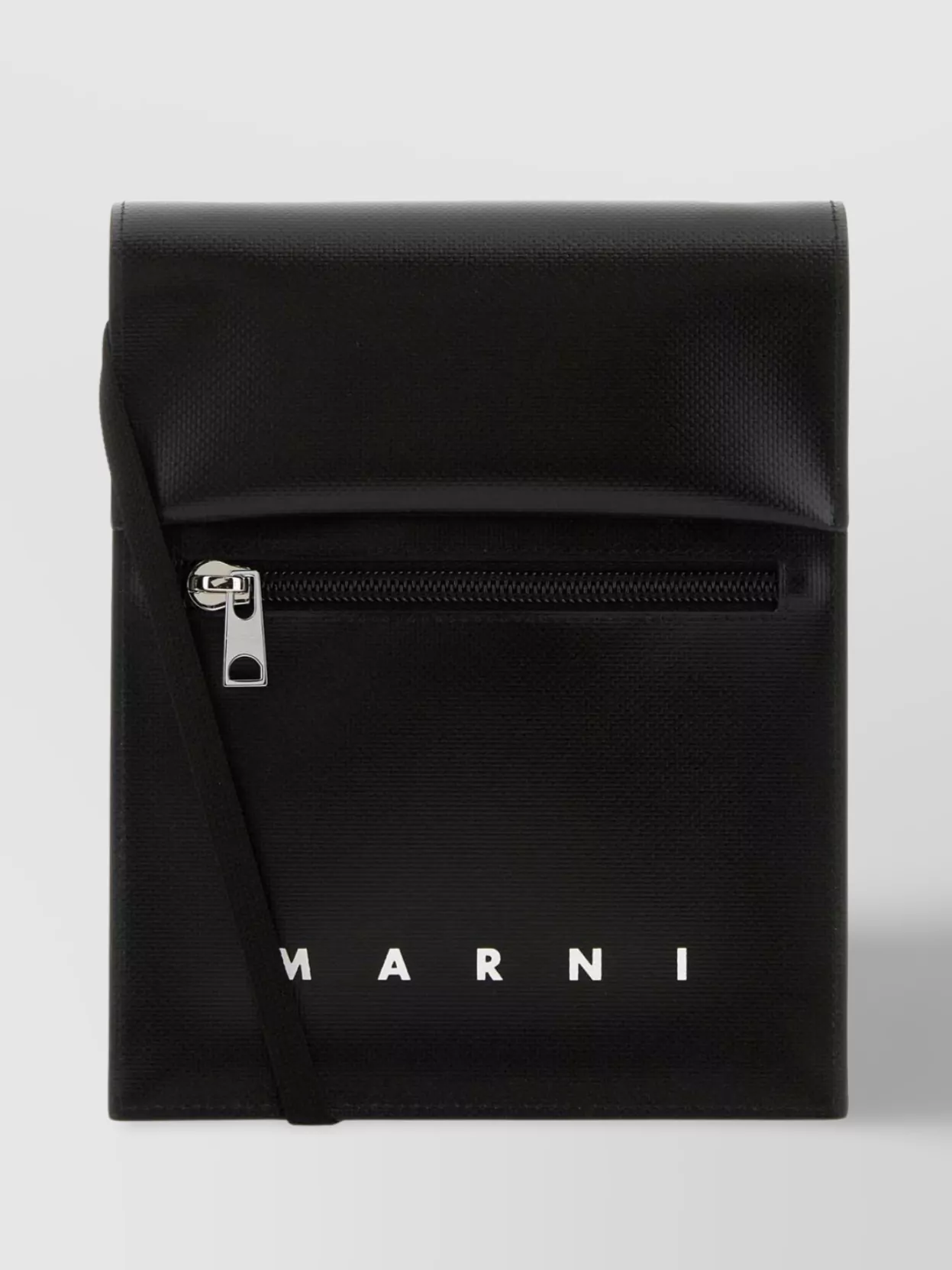 Shop Marni Versatile Shoulder Bag With Adjustable Strap In Black
