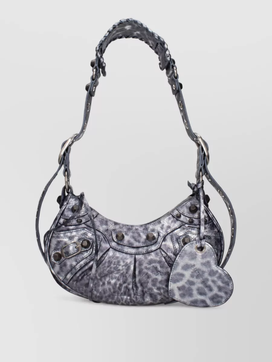 Balenciaga le cagole leather clutch bag