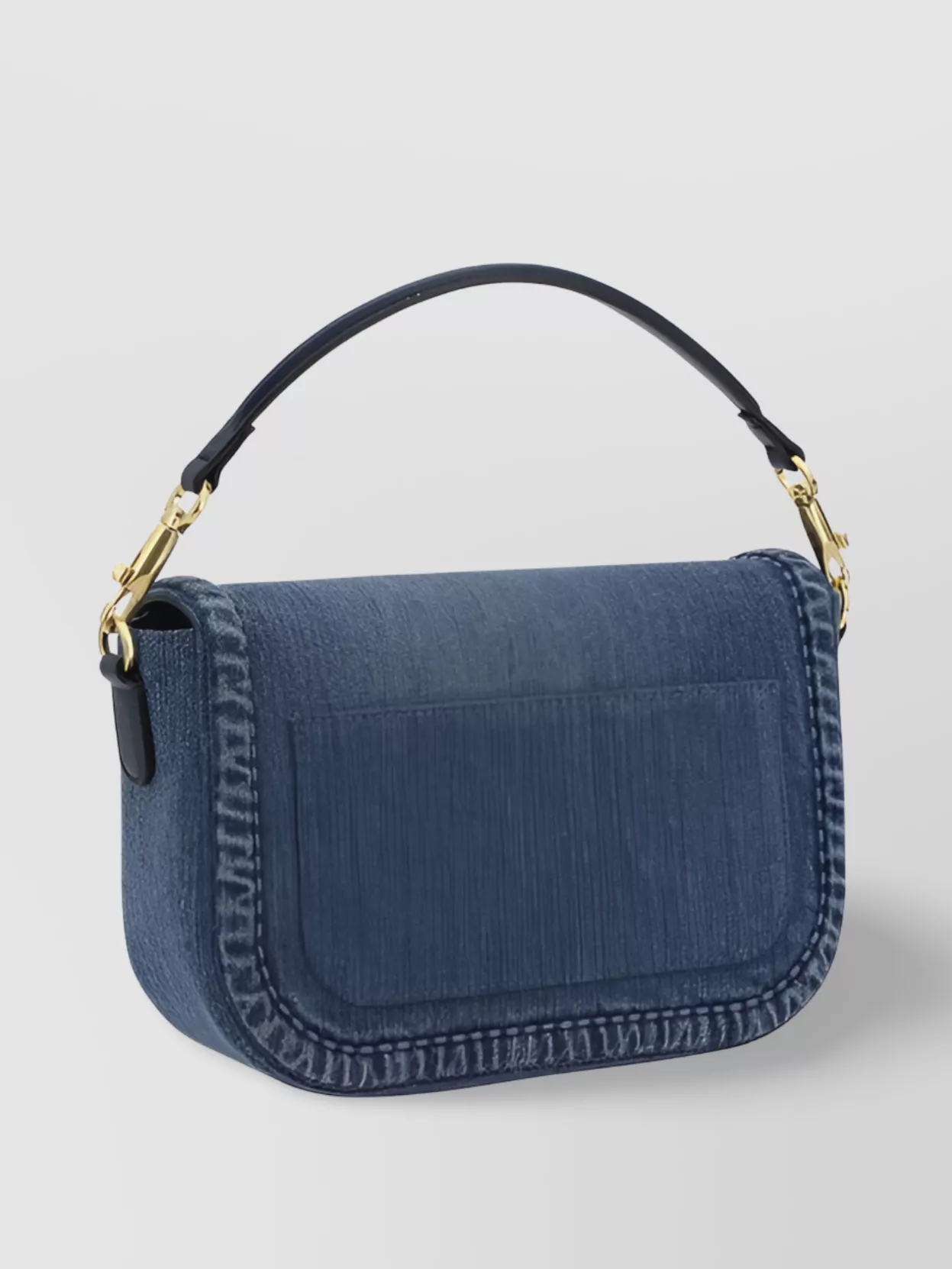 VALENTINO GARAVANI DENIM SHOULDER BAG REMOVABLE STRAP