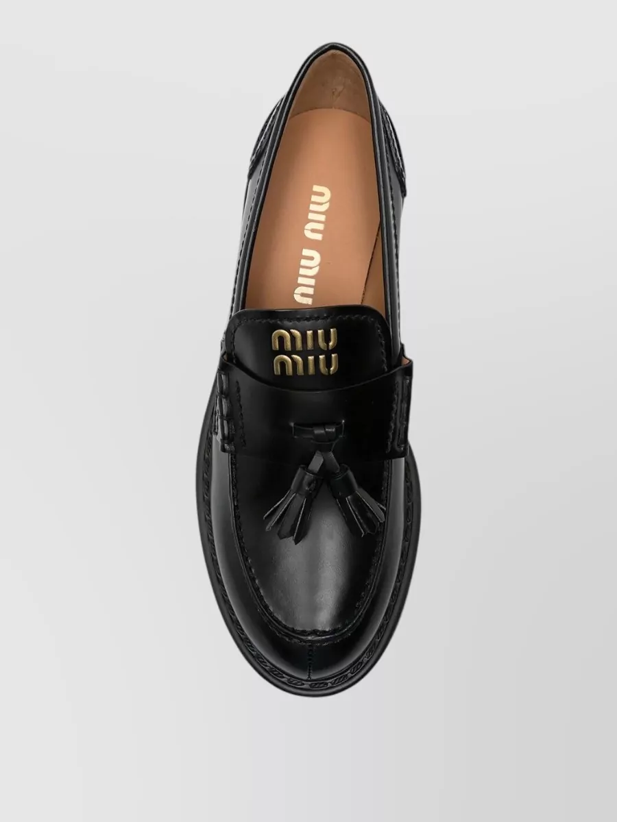 Miu Miu Leather Loafers