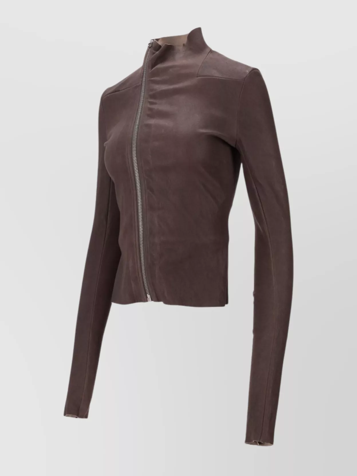 Rick Owens Tailored Long Sleeve Jacket With High Collar