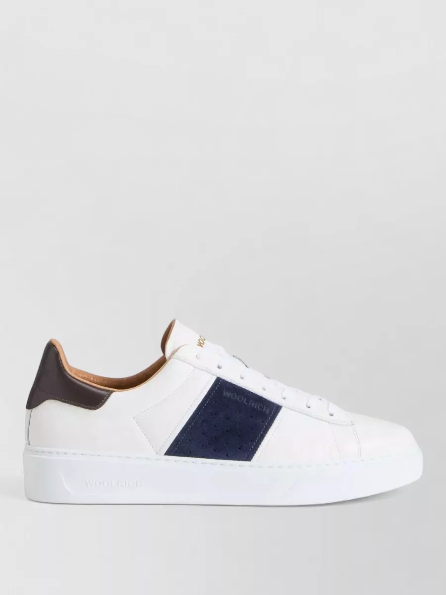 Woolrich Low Sneakers Round Toe Flat Sole
