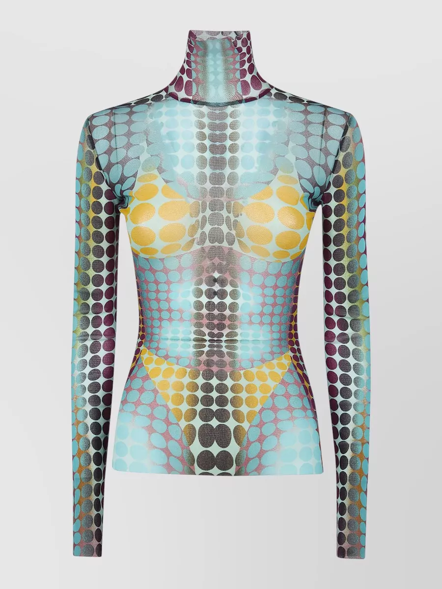 Jean Paul Gaultier Re Edition Top High Neck Long Sleeves