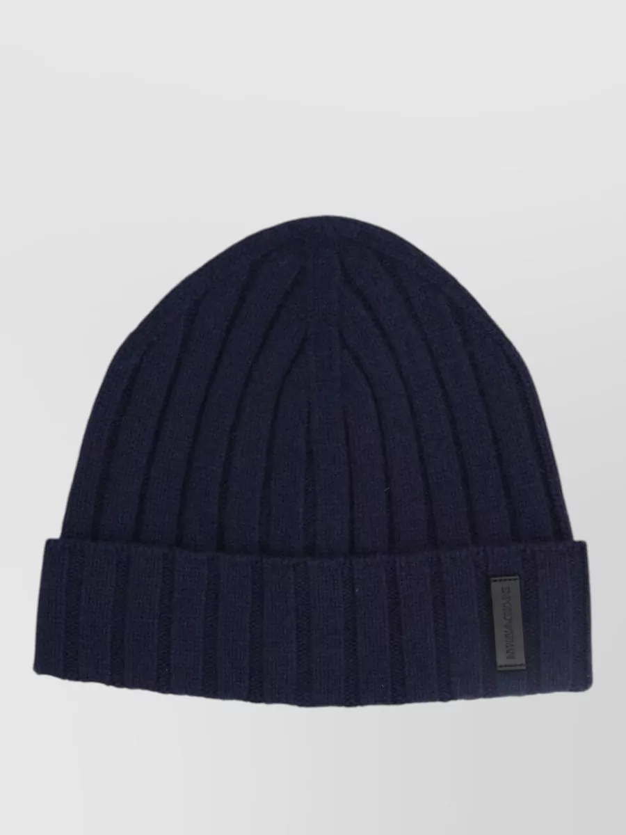 Emporio Armani ribbed cuffed beanie