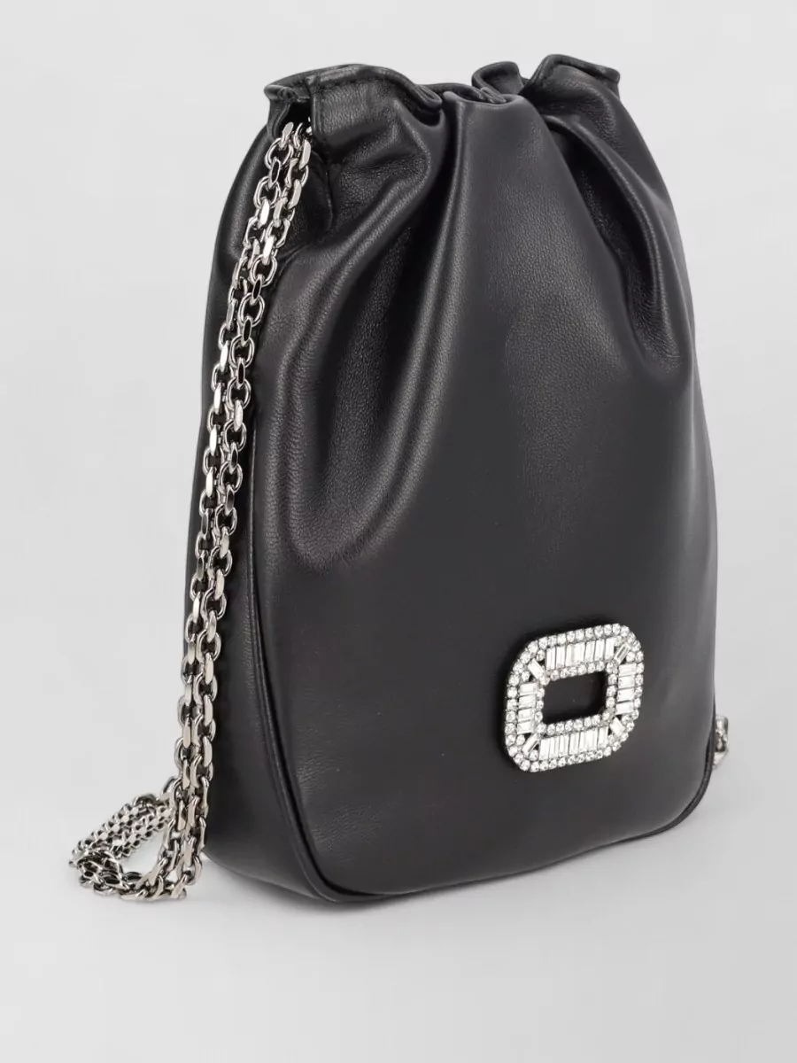 Roger Vivier Lamb Leather Bucket Bag