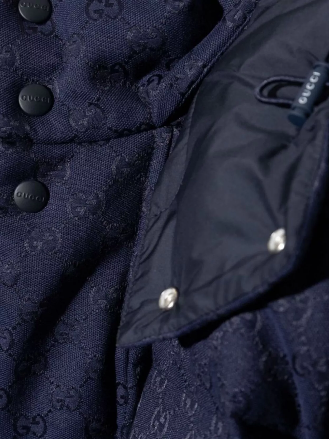 Gucci Detachable Hood Quilted Down Jacket