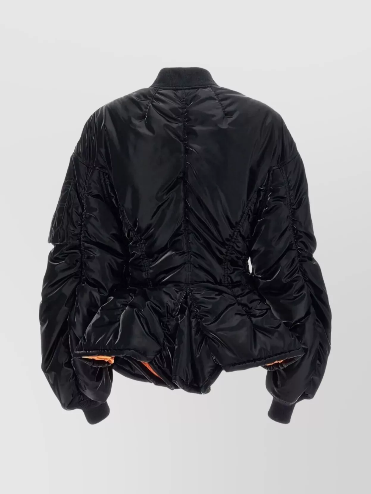 Junya Watanabe High-Shine Bomber Jacket Front Pockets